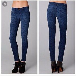 Current/Elliot The Ankle Skinny - Sapphire Cheetah